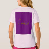 Leuk Paars Fee T-Shirt . (Achterkant)