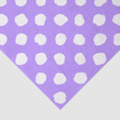 Leuk Paars Met Onregelmatige Witte Stippen Tissuepapier (Detail)