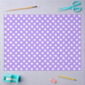 Leuk Paars Met Onregelmatige Witte Stippen Tissuepapier (Craft)