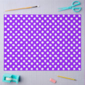 Leuk Paars Met Onregelmatige Witte Stippen Tissuepapier (Craft)