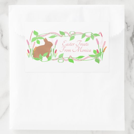 Leuk paashaas Lijst Rechthoekige Sticker (Tas)