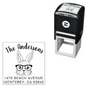 Leuk  paashaas retouradres  zelfinktende stempel (In situ)