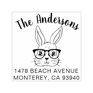 Leuk paashaas retouradres zelfinktende stempel