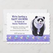 Leuk Panda Beer Baby shower Kaart (Voorkant)