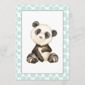 Leuk Panda Beren Baby shower Bingo spel Kaart (Achterkant)