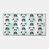 Leuk Panda Patroon (Mint Groen) Bureaumat (Voorkant)
