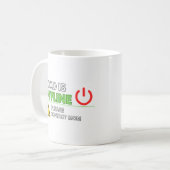 LEUK! “Papa is Offline” Koffiemok (Voorkant links)