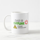 LEUK! “Papa is Offline” Koffiemok (Links)