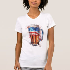 Leuk Patriottisch Bier T-shirt