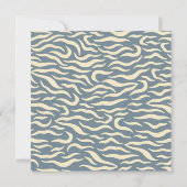 Leuk  patroon baby shower blauw en geel kaart (Achterkant)