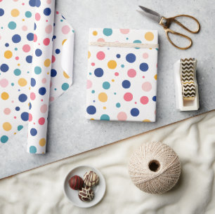 Leuk patroon Kleurrijke Cirkels Polka Dots Cadeaupapier