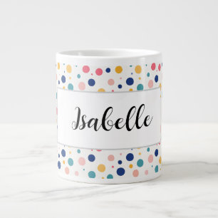 Leuk patroon Kleurrijke Cirkels Polka Dots Grote Koffiekop