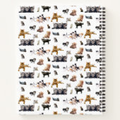Leuk patroon met foto's van Katten en kittens naam Notitieboek (Achterkant)