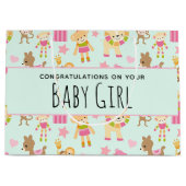 Leuk Patroon met Gelukkig Dieren & Speelgoed Baby  Groot Cadeauzakje (Voorkant)