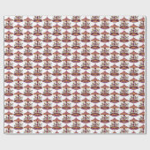 leuk patroon van carrouselpartij cadeaupapier (Vlak)