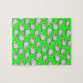 Leuk patroon van een kudde schapen legpuzzel (Horizontaal)