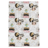 leuk patroon van gevlekte reisliefhebbers medium cadeauzakje (Achterkant)