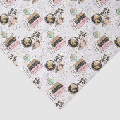 leuk patroon van gevlekte reisliefhebbers tissuepapier (Detail)