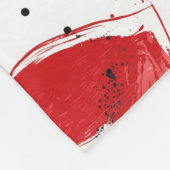 Leuk patroontje met beschilderde hartjes waterverf fleece deken (Hoek)