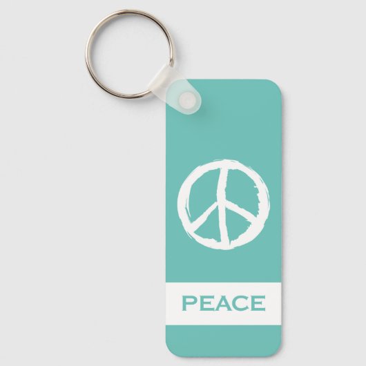 leuk PEACE-SYMBOOL MET NAAM | SLEUTELHANGER (Voorkant)
