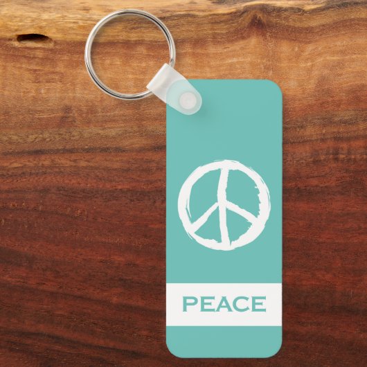 leuk PEACE-SYMBOOL MET NAAM | SLEUTELHANGER (Voorkant)