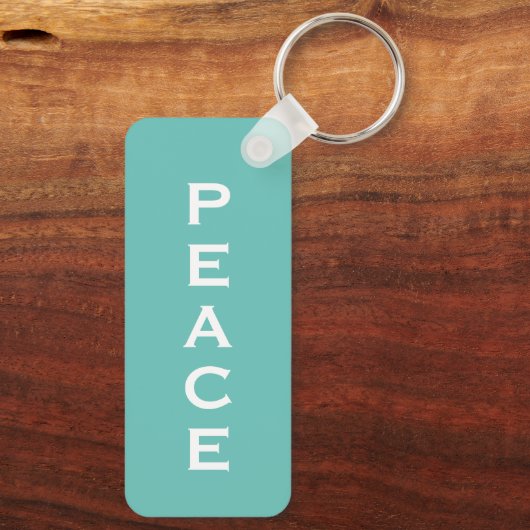 leuk PEACE-SYMBOOL MET NAAM | SLEUTELHANGER (Achterkant)