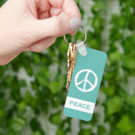 leuk PEACE-SYMBOOL MET NAAM | SLEUTELHANGER