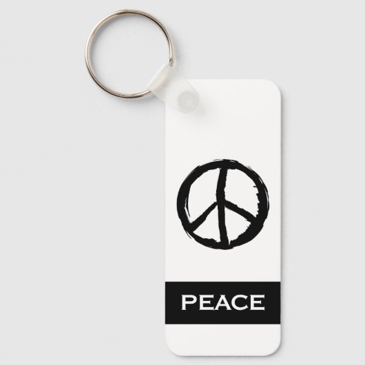 leuk PEACE-SYMBOOL MET NAAM | SLEUTELHANGER (Voorkant)