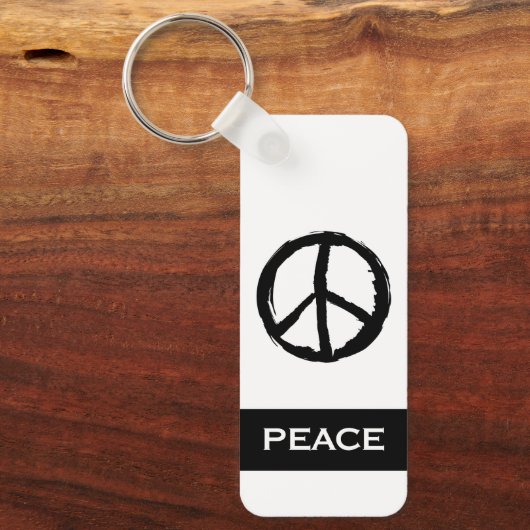 leuk PEACE-SYMBOOL MET NAAM | SLEUTELHANGER (Voorkant)