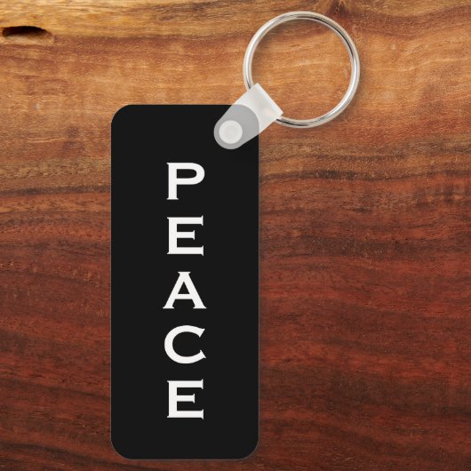 leuk PEACE-SYMBOOL MET NAAM | SLEUTELHANGER (Achterkant)
