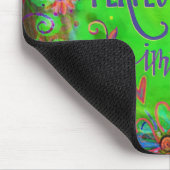 Leuk, perfect onvolmaakte citaatinspiratie muismat (Hoek)