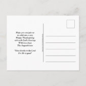 Leuk PERKY VOOR TURKIJE Thanksgiving Diner Uitnodiging Briefkaart (Achterkant)