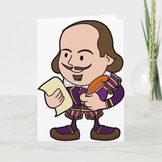 Leuk personage van William Shakespeare Kaart (Voorkant)