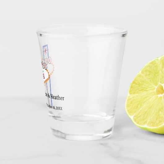 LEUK! 🎰 Persoonlijk Las Vegas Trouw Shotglas Shot Glas (Rechts)