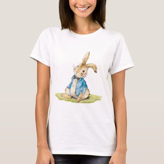 Leuk Peter Konijn Blauw Baby shower T-shirt (Voorkant)
