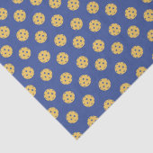 Leuk Pickleball Patroon Blauw Gift Tissuepapier (Detail)