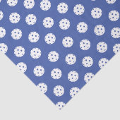 Leuk pickleball patroon blauw wit sport ballen tissuepapier (Detail)