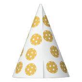 Leuk pickleball patroon gepersonaliseerde tekst feesthoedjes (Achterkant)