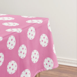 Leuk pickleball patroon roze witte sport ballen tafelkleed