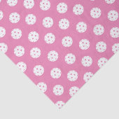 Leuk pickleball patroon roze witte sport ballen tissuepapier (Detail)