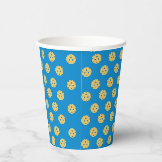 Leuk Pickleball Pattern Pickleball Party Papieren Bekers (Rechts)