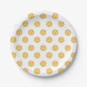 Leuk Pickleball Pattern Pickleball Party Papieren Bordje (Voorkant)