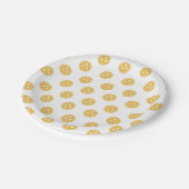 Leuk Pickleball Pattern Pickleball Party Papieren Bordje (Gekanteld)