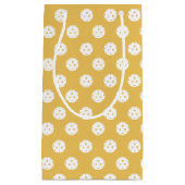 Leuk Pickleball Pattern Sinaasappel Witte Sportbal Klein Cadeauzakje (Voorkant)