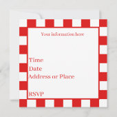 leuk picknick-feest kaart (Achterkant)