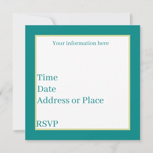 leuk picknick-feest kaart (Achterkant)