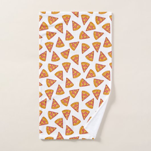 Leuk Pizza Slice Patroon Bad Handdoek (Handdoek)