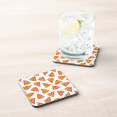 Leuk Pizza Slice Patroon Bier Onderzetter (Rechterzijde)