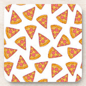 Leuk Pizza Slice Patroon Bier Onderzetter (Voorkant)