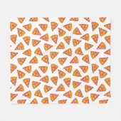 Leuk Pizza Slice Patroon Fleece Deken (Voorkant (Horizontaal))
